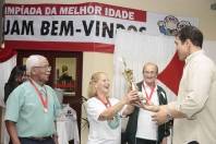 A Olimpíada da Melhor Idade, organizada pela Fundação Municipal de Esportes, Lazer e Eventos (Felej), encerrou hoje (17/8) com a premiação das equipes. - Fotografo: Mauro Artur Schlieck - Data: 17/08/2012