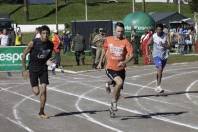 Atleta Paralimpico Dinizio Muchalski(DF) vence a prova dos 100mts rasos nos 11º  Parajasc em São Miguel do Oeste. - Fotografo: Phelippe José - Data: 28/04/2015