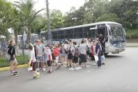 Núcleos  chegando para participar do Festival de Integração do PID na Associação Atlética Tupy. - Fotografo: Phelippe José - Data: 09/11/2013