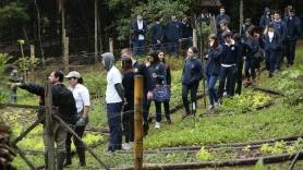 Ação da Fundação 25 de Julho que envolve Escola Internacional da Sociesc, no projeto de horta comunitária - Fotografo: Rogerio da Silva - Data: 23/06/2015
