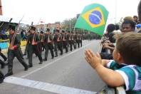 O desfile Cívico-Militar foi a atração nesta sexta-feira (7/9), data em que se comemora a Independência do Brasil. - Fotografo: Mauro Artur Schlieck - Data: 07/09/2012