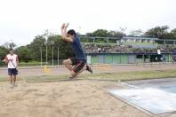 Paulo Rodrigues foi o campeão do salto em distância dos Jogos Escolares, categoria 11 a 13 anos - Fotografo: Rogerio da Silva - Data: 06/11/2014