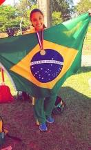 Thalia Cristine André ganhou a medalha de ouro pelo Brasil nos Jogos Sul-Americanos Escolares - Fotografo: Divulgação - Data: 09/12/2015