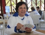 Sra. Ceciria do Nascimento participando modalidade canastra na 23ª Olimpíada da Melhor Idade - Fotografo: Phelippe José da Silva - Data: 14/08/2014