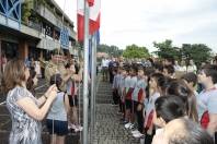 Cerimônia de hasteamento das bandeiras abriu a programação de aniversário da cidade - Fotografo: Jaksson Zanco - Data: 05/03/2014