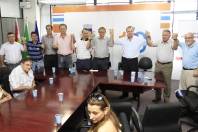 Aconteceu nesta terça-feira (20/12) uma confraternização com as entidades que foram beneficiadas pela parceria entre a Prefeitura e a Câmara de Vereadores. O prefeito lembrou que o momento entra para a história de Joinville. - Fotografo: Mauro Artur Schlieck - Data: 20/12/2011