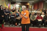 Lidvina Haverroth, de 77 anos, e participante de todas as edições da Olimpíada, foi a vencedora. Já entre os homens, Lorivaldo Schneider, 61 anos, foi coroado vencedor. - Fotografo: Mauro Schlieck - Data: 07/08/2012