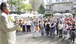 Profissionais e usuários de todos os serviços dos Programas de Saúde Mental se reuniram na Praça Nereu Ramos nesta sexta (18/5) para comemorar o Dia Nacional da Luta Antimanicomial. Atividades organizadas pela Secretaria Municipal da Saúde - Fotografo: Mauro Artur Schlieck - Data: 18/05/2012
