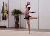Maria Francisca da equipe de ginástica ritmica da Felej competindo no aparelho bola nos 54º  Jasc em Itajaí - Fotografo: Phelippe José da Silva - Data: 24/11/2014