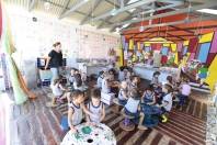 CEI Estrelinha Brilhante inagura espaço de oficina de arte para a proposta com o projeto comunitário - Fotografo: Rogerio da Silva - Data: 31/03/2015