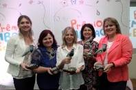 Diretoras das escolas premiadas com o Troféu Quero-Quero, Prêmio Embraco de Ecologia 2015 - Fotografo: Divulgação - Data: 20/11/2015