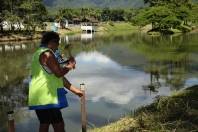 Setor de Recreação e Lazer da Felej marcam locais para a realização da 28ª Gincana de Pesca. - Fotografo: Phelippe José - Data: 14/03/2014