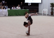 Isabela Henao da equipe de ginástica ritmica da Felej competindo no aparelho bola nos 54º  Jasc em Itajaí - Fotografo: Phelippe José da Silva - Data: 24/11/2014