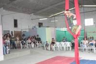 Crianças e Adolescentes usuários do Centro de Referência de Assistência Social do Morro do Meio fizeram apresentação do resultado das Oficinas Culturais do SIMDEC, na tarde desta quarta-feira, na sede do CRAS. - Fotografo: José Carlos Forner - Data: 15/12/2011