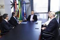 Prefeito Udo Döhler recebe o Superintendente Nacional da Caixa Econômoca Federal, Roney Granemann - Fotografo: Jaksson Zanco - Data: 12/09/2013
