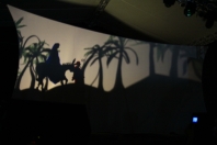 Espetáculo com sombras denominado "Auto Luminoso de Natal" foi uma das atrações da abertura do Natal do Sonhos de Joinville. - Fotografo: Mauro Artur Schlieck - Data: 24/11/2011