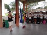 Começa o projeto de resgate cívico na escola - Fotografo: Nelson Bernardino da Costa Junior/Divulgação - Data: 25/02/2013