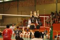 Volei masculino de Joinville disputa contra Chapecó nos 53º Jasc em Blumenau - Fotografo: Phelippe José - Data: 25/11/2013