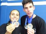 Thais Freitas Rodrigues e Danrley Martins foram campeões no individual e na categoria mista - Fotografo: Divulgação/Denise Carolina Adão - Data: 16/05/2015