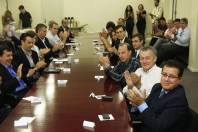 A posse do Conselho Municipal de Ciência, Tecnologia e Inovação de Joinville - COMCITI aconteceu na manhã desta segunda-feira 26/3). - Fotografo: Kátia Nascimento - Data: 26/03/2012
