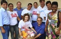 	Prefeito Carlito Merss visitou, na manhã desta quinta-feira (22/3), o CEI Eliane Krüger, bairro Boehmerwald. - Fotografo: Kátia Nascimento - Data: 22/03/2012