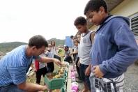 Alunos da Escola Municipal Baltasar Buschle desenvolvem horta sustentável e dança no contraturno - Fotografo: Rogerio da Silva - Data: 06/11/2014