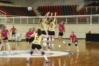 Final citadino de voleibol feminino de Joinville. Equipe da AABB campeã. - Fotografo: Phelippe José - Data: 03/12/2013