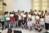 Alunos do Programa Eco Cidadão da Secretaria de Assistência Social, Receberam o certificado na manhã desta quarta-feira (14/12) pela conclusão dos cursos. - Fotografo: José Carlos Forner - Data: 14/12/2011