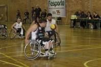 Atletas basquete cadeirantes paralimpicos vencem Concórdia nos 11º  Parajasc em São Miguel do Oeste. - Fotografo: Phelippe José - Data: 27/04/2015