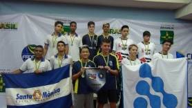 Equipe masculina do Elias Moreira no lugar mais alto do pódio - Fotografo: Divulgação - Data: 07/03/2016