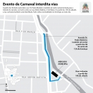 Evento de Carnaval interdita vias - Fotografo: Divulgação Secom - Data: 04/02/2015