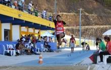 Atleta de Joinville -Wellersson competindo no salto a distância nos 54º  Jasc em Itrajaí. - Fotografo: Phelippe José da Silva - Data: 16/11/2014