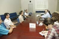 	Delegados do OP (Orçamento Participativo) da região do Aventureiro vieram até a sede da Prefeitura nesta segunda-feira (31) de manhã para conhecerem o projeto da Praça dos Esportes e da Cultura que será construída no bairro - Fotografo: Kátia Nascimento - Data: 31/10/2011