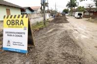 Obras da Subprefeitura Sudoeste, drenagem da avedida Guilherme Peski - Fotografo: Rogerio da Silva - Data: 19/08/2013