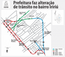 Mudanças no trânsito do bairro Iririú - Fotografo: Divugação - Data: 04/07/2014