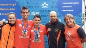 Sheila Finder (E), Bruno Benevenutti, Marcos Evaristo, Saulo Tavares e Rosicler Ravache da equipe CEPE/Felej - Fotografo: Divulgação - Data: 30/03/2015