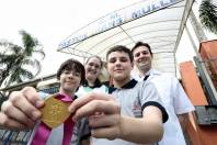 Alunos da rede Municipal de ensino foram medalhistas da Olimpíada Brasileira de Matemática - Fotografo: Rogerio da Silva - Data: 15/05/2014
