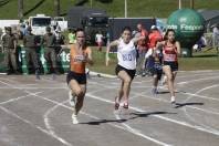 Atleta Paralimpica Sheila Finder(DF) vence prova 100mts nos 11º Parajasc em São Miguel do Oeste. - Fotografo: Phelippe José - Data: 28/04/2015