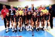 A equipe de handebol feminino de Joinville conquistou vaga para a fase estadual dos Joguinhos Abertos. - Fotografo: Divulgação - Data: 18/06/2012