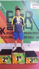 Enzo Nakashima conquistou quatro medalhas de ouro nos Jogos Sul-Americanos Escolares, em Aracaju-SE - Fotografo: Divulgação/CBTM - Data: 11/12/2014