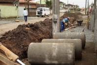 Obras da Subprefeitura Sudoeste, drenagem da avedida Guilherme Peski - Fotografo: Rogerio da Silva - Data: 19/08/2013