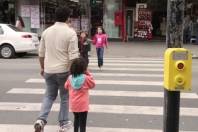 A botoeira com sinal sonoro foi instalada na sexta-feira (20/07), no semáforo da rua 9 de Março, em frente ao terminal urbano. - Fotografo: Mauro Artur Schlieck - Data: 23/07/2012