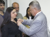 Homenagem a professora Rosiane Ribeiro que ganhou prêmio Professor Nota 10 e funcionários da Secom Amanda Miranda, Rogerio da Silva e Maicon Costa pela produção do vídeo sobre o prêmio - Fotografo: Jaksson Zanco - Data: 09/08/2013