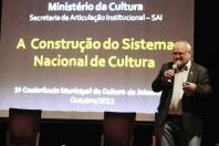 Aberta na noite desta sexta-feira (14/9) a 3ª Conferência Municipal de Cultura.  O secretário de articulação institucional do Ministério da Cultura, Sr. João Roberto Peixe, foi um dos palestrantes. - Fotografo: Mauro Artur Schlieck - Data: 14/10/2011