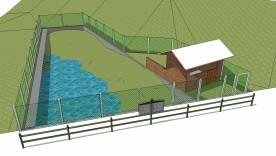 A Fundação Municipal do Meio Ambiente (Fundema) abriu nesta sexta-feira (2/3) o edital de licitação para construção de nove viveiros do Parque Zoobotânico. Projeto viveiro das capivaras.    - Fotografo: Divulgação/Fundema - Data: 02/03/2012