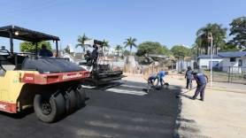 Obras Rio Mathias, pavimentação da Beira Rio norte-sul - Fotografo: Rogerio da Silva - Data: 07/04/2016