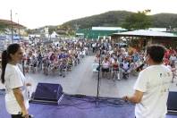 A programação do Natal dos Sonhos chegou nesta terça-feira até a comunidade do Aventureiro. O secretário regional, José Vieira Lopes, deixou sua mensagem de final de ano. - Fotografo: Mauro Artur Schlieck - Data: 20/12/2011
