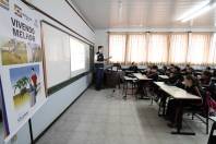 Escola Municipal Julio Machado da Luz participa da programação da Semana da Defesa Civil Integrada - Fotografo: Rogerio da Silva - Data: 23/05/2013