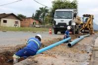 Obra de melhoria na rede de água - Fotografo: Divulgação CAJ - Data: 28/07/2015