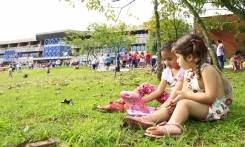 A Semana da Educação Infantil "Encontros com a Cidade" trouxe para a sede da prefeitura, neste sábado (25/8), crianças de diferentes Centros de Educação Infantil (CEI